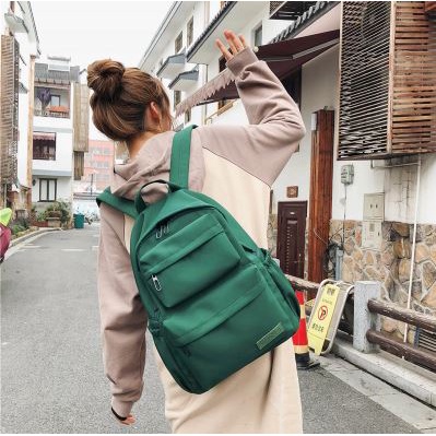 Tas Ransel Backpack Anak Sekolah Kuliah Kerja Remaja Punggung Bahu Model Korea Kekinian Termurah Import Anti Air Perempuan Wanita Cewek