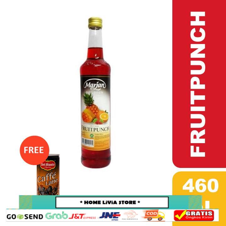 

[Buy 1 GET 1 FREE] Marjan Boudoin Syrup Fruit Punch 460ml + Free Del Monte RTD Caffe Latte