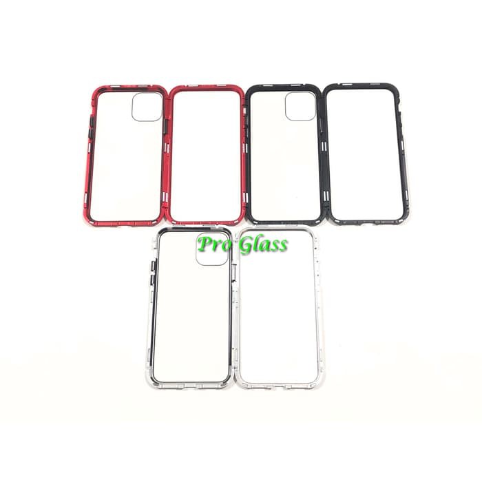 Magnetic Case Iphone 11 / 11 PRO / Iphone 11 PRO MAX  with Premium Back tempered Glass Magnet