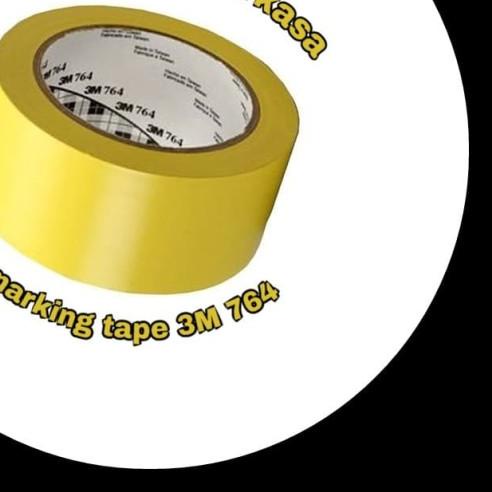 

➥ 3M Floor marking 764 / Lakban lantai (KUNING) 2" x 33 meter - Putih ●
