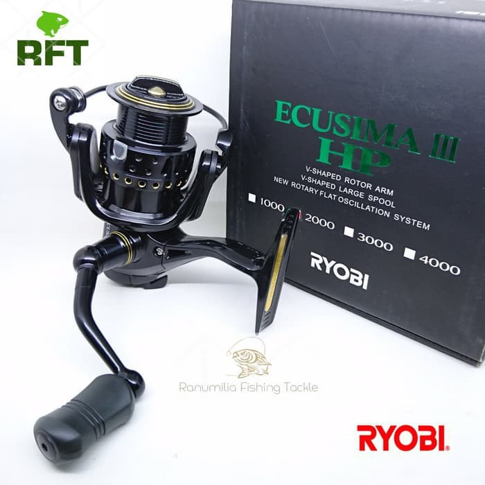 Reel Ryobi Ecusima III HP 2000 3000 4000 Power Handle  - Rell Pancing