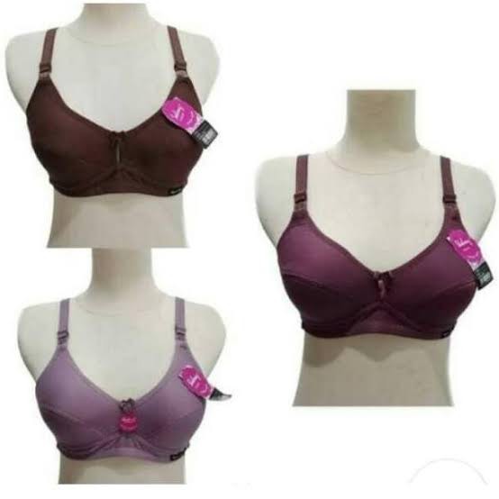 1 Pcs Bra / ORIGINAL |   SIZE BESAR  40- 42 BH Lutty - Bra / BH Sport Wanita Dewasa - Kancing / Kait 3 - Random Warna