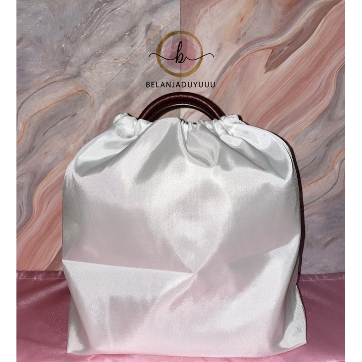 SATIN Polos DustBag Serut Bahan Satin | Sarung tas | Cover | dust bag | db branded (READY STOCK JKT )