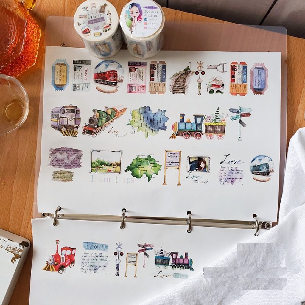 

PPC1107 Train Travel Washi Sampler