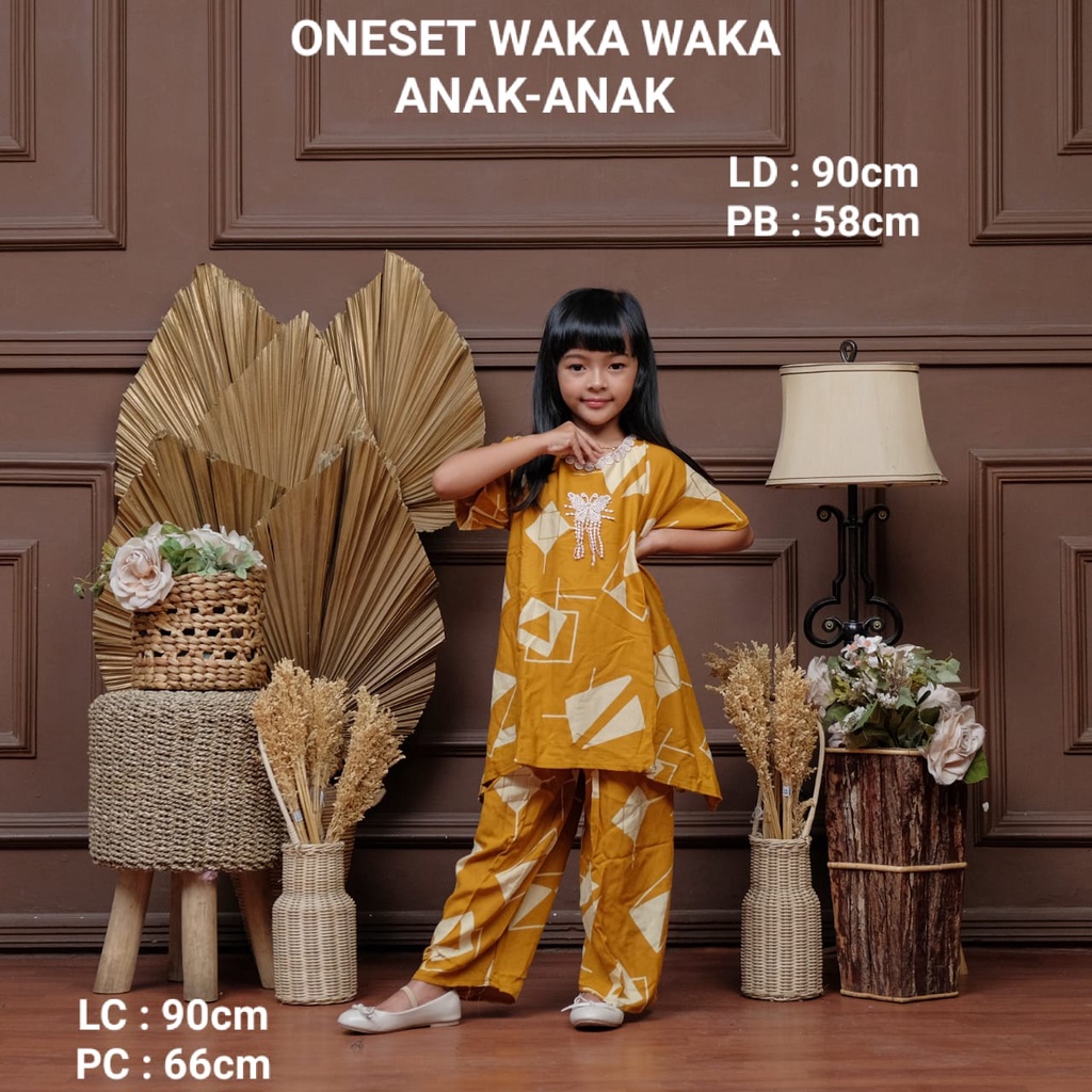 SETELAN CP WAKA VIRAL ANAK-ANAK USIA 6-10 THN // MOTIF KOTAK  // BISA COD // BEST SELLER