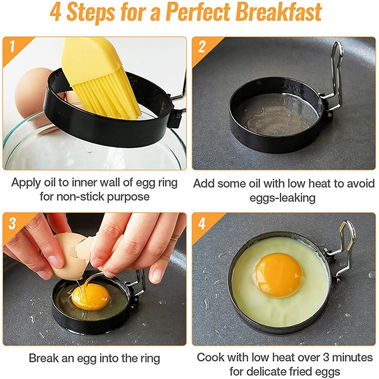 cetakan telur telor ceplok mata satu puding congkel anti lengket Peralatan Dapur Alat Serbaguna Multifungsi By Mykochen.ina
