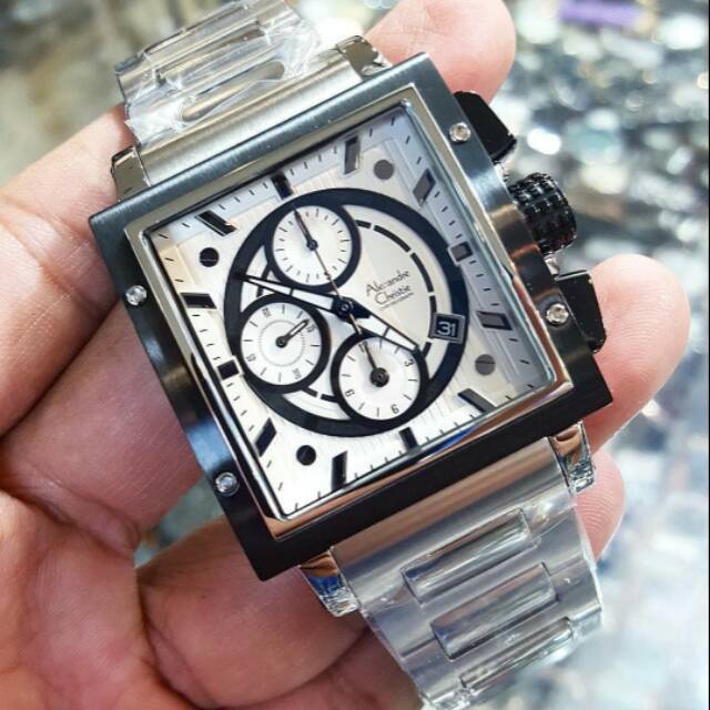 Jam Alexandre christie Ac6182 silver original