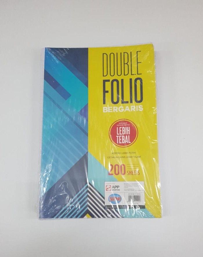 

KERTAS DOUBLE FOLIO GARIS SIDU 200lembar | KERTAS SINAR DUNIA