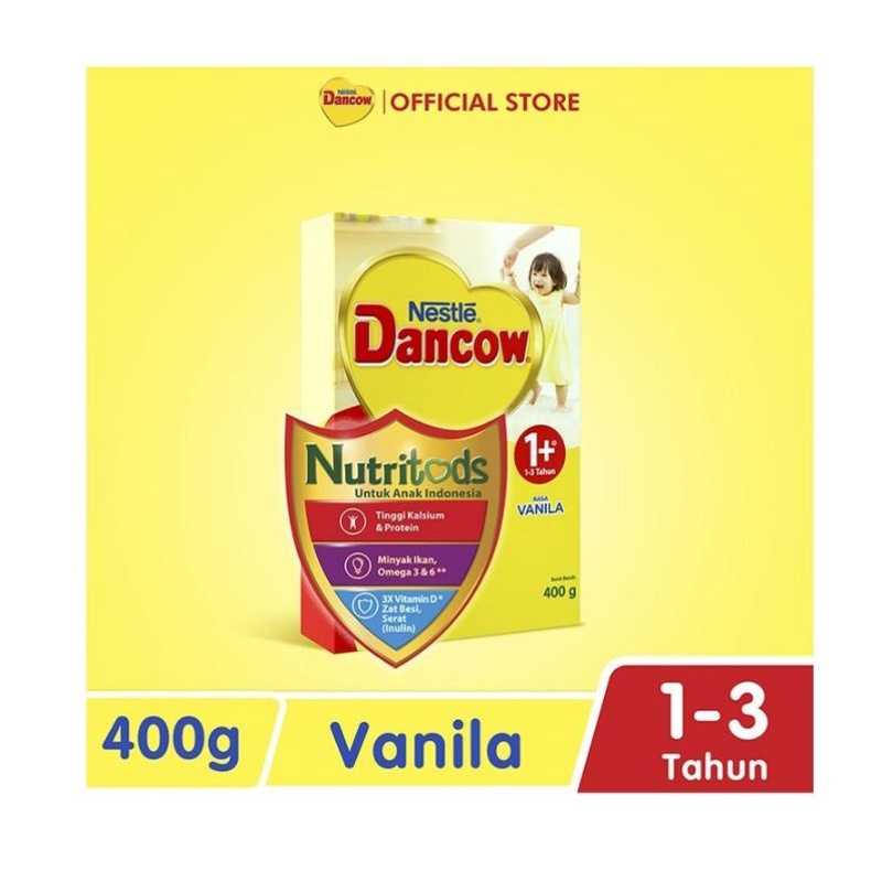 

Dancow 1+ / 3+ isi 800 gr / 400 gr rasa madu, vanila, coklat