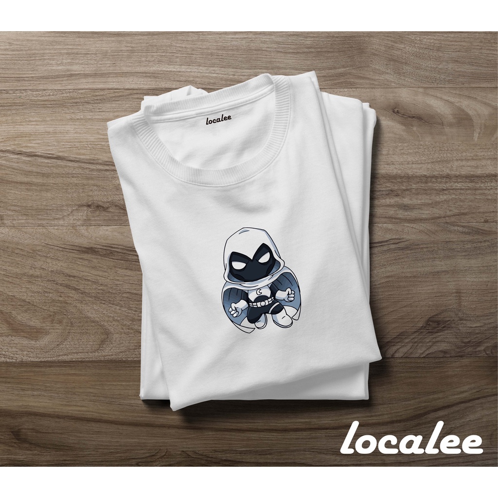 LITTLE MOON KNIGHT WHITE TSHIRT-KAOS KOLEKSI AVENGER MOON KNIGHT- KAOS SABLON SUPERHERO MOON KNIGHT