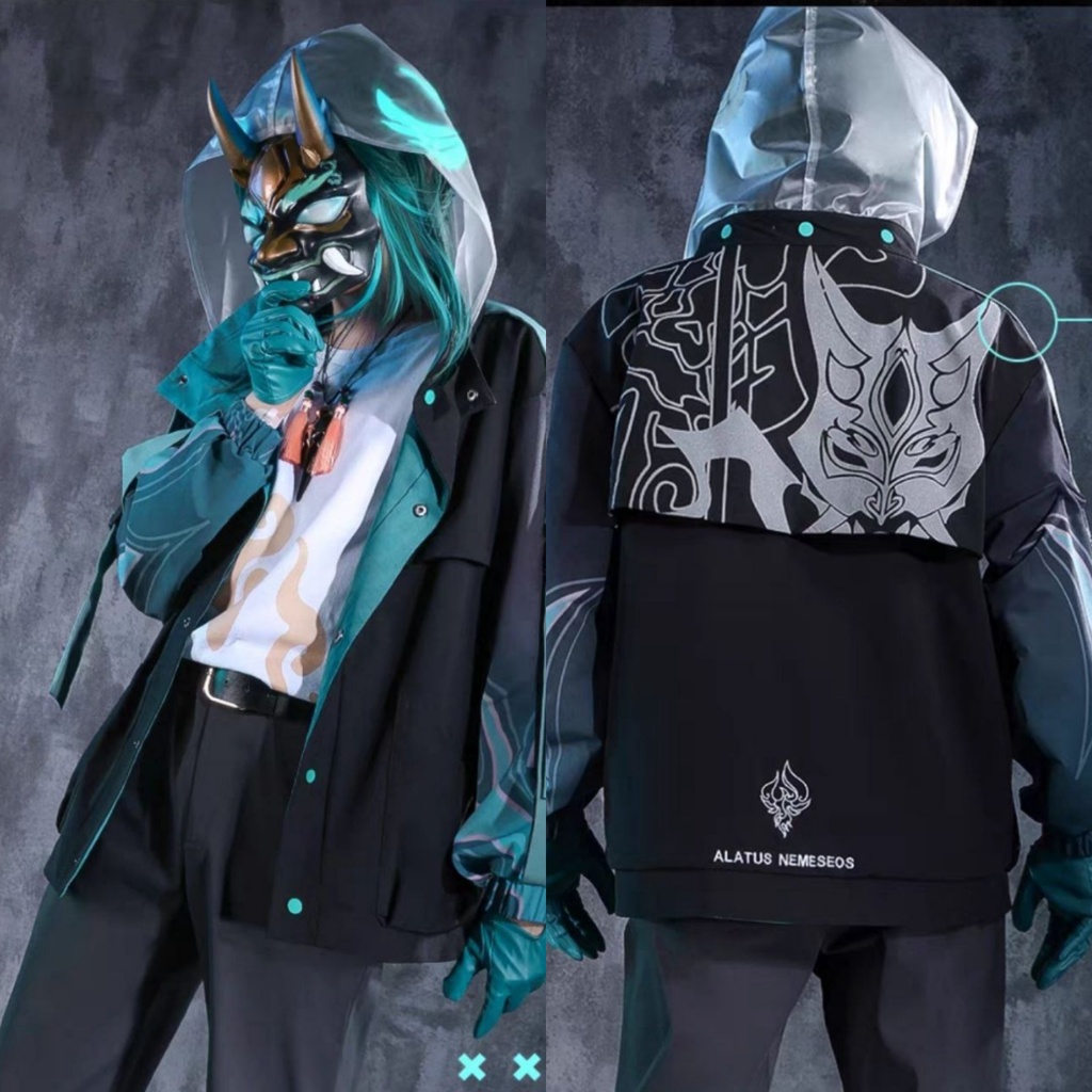 (COD) JAKET XIAO GENSHIN IMPACT PARKA COSPLAY ANIME JAPAN IMPORT