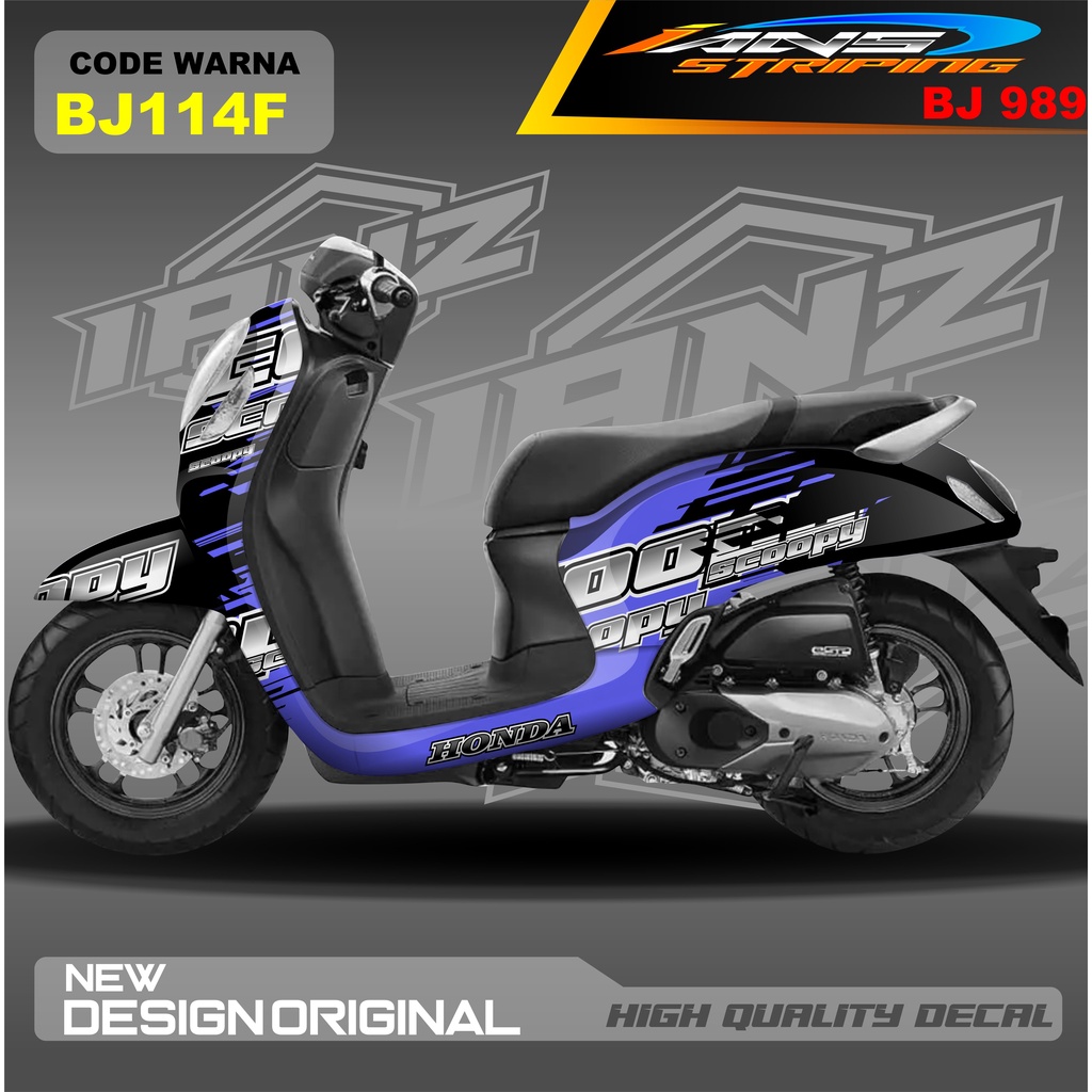 DECAL STIKER HONDA SCOOPY FULL BODY / STICKER VARIASI SCOOPY MODEL TERBARU / STICKER ALL SCOOPY