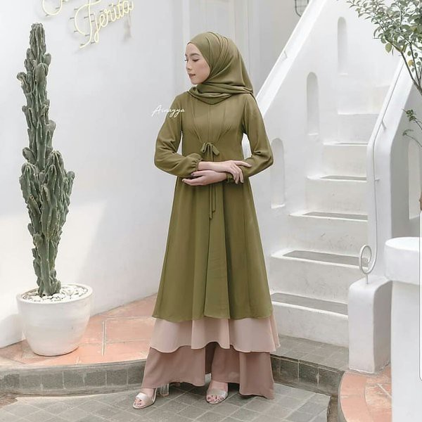 Baju Gamis Pesta Murah Gamis Syari Terbaru Jumbo Brokat Busui Anak Perempuan Dewasa  Polos Set