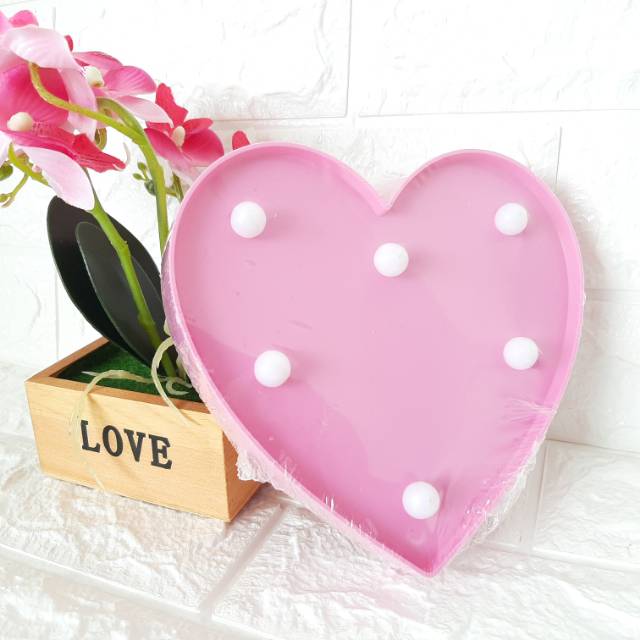 LAMPU HIAS LAMPU TIDUR KEKINIAN LAMPU DEKORASI LOVE