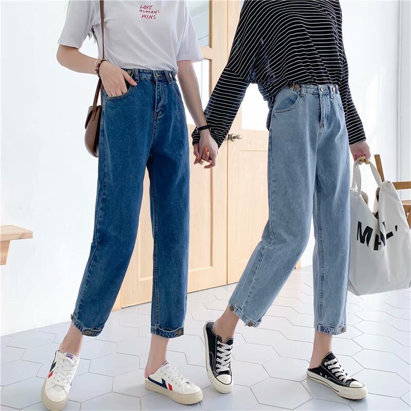 JEANS IMPORT HIGHWAIST PANTS CELANA DENIM WANITA CEWEK MX819