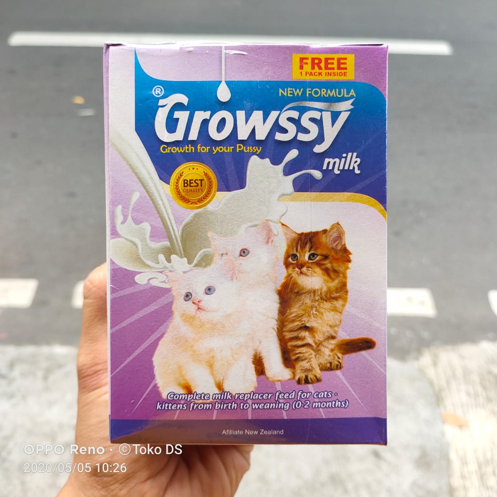Kucing susu growssy untuk Takaran Susu
