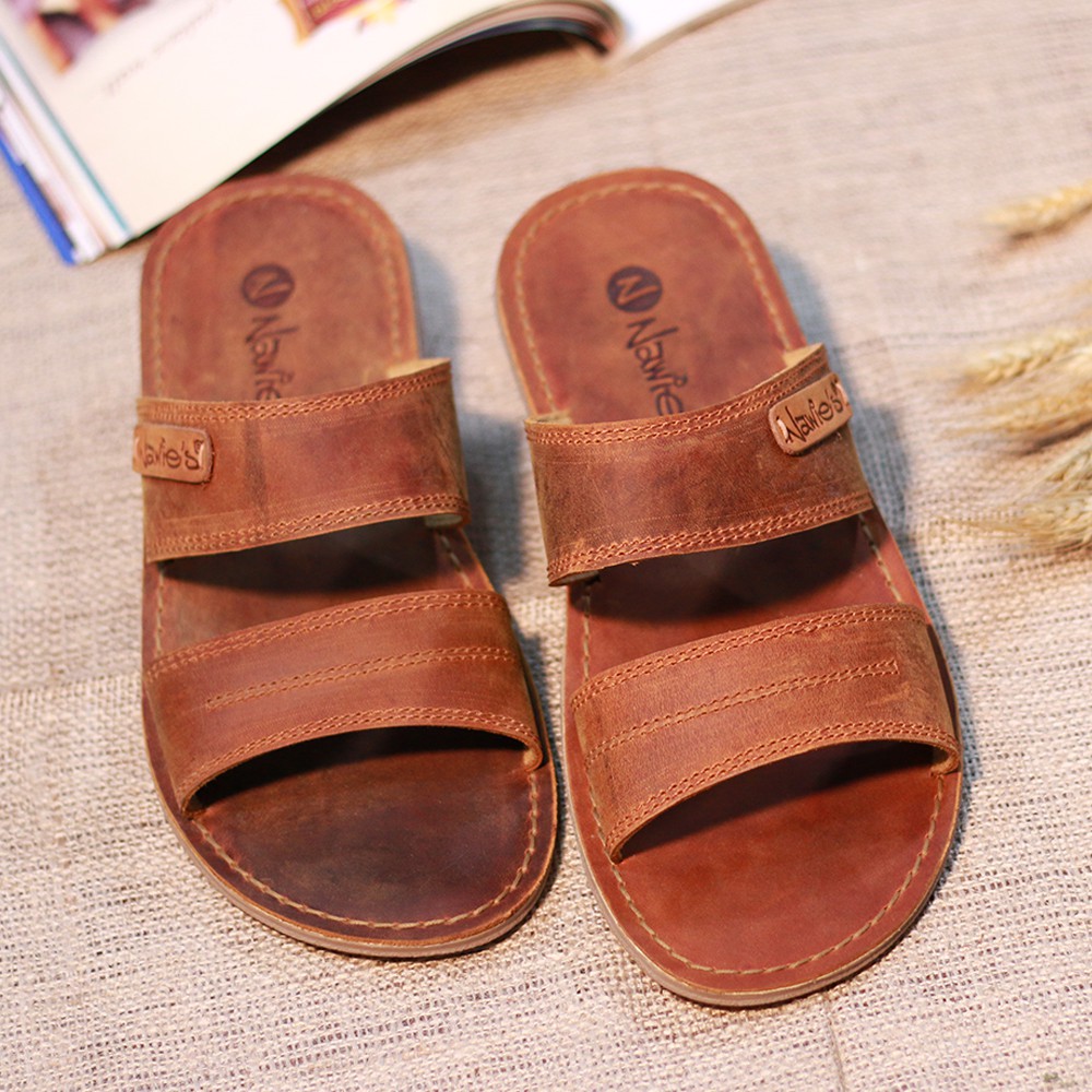  Sandal  Kulit Asli Pria KEREN Original By Nawies Leather 