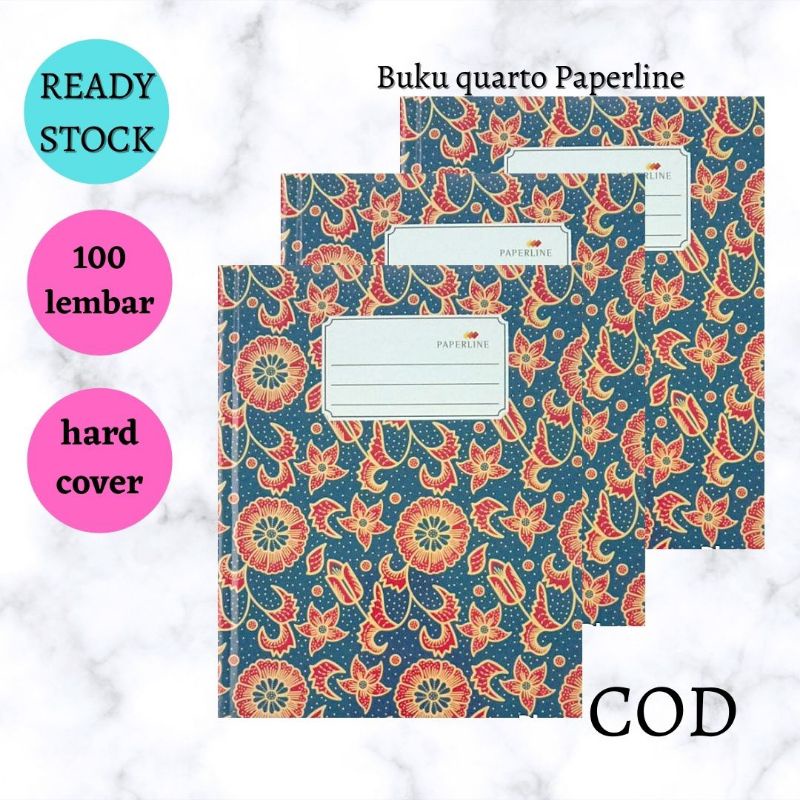

Buku Tulis Hard Cover Quarto Kwarto Kuarto A5 Isi 100 Lembar Paperline Notebook A5