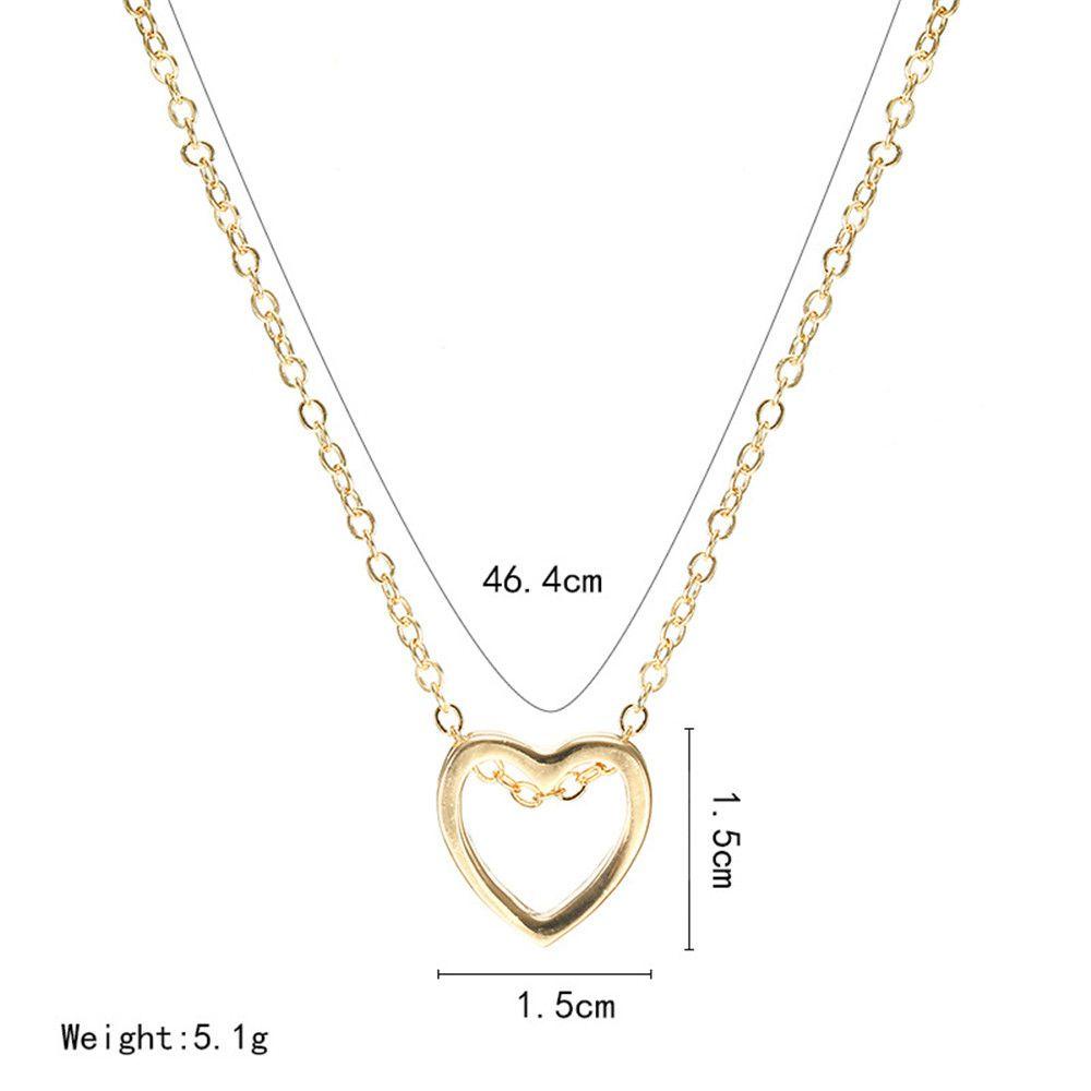 R-flower Heart Pendant Hadiah Aksesoris Choker Rantai Stainless Steel