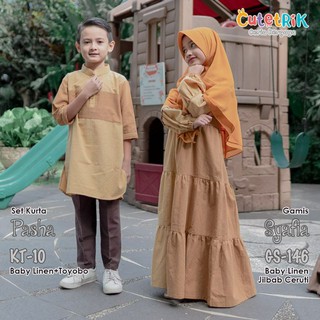 Jual TERMURAH!! SET SETELAN BAJU GAMIS ANAK PEREMPUAN MUSLIM CUTETRIK