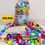 Mainan Lego Block Puzzle Balok Susun isi 510 pcs