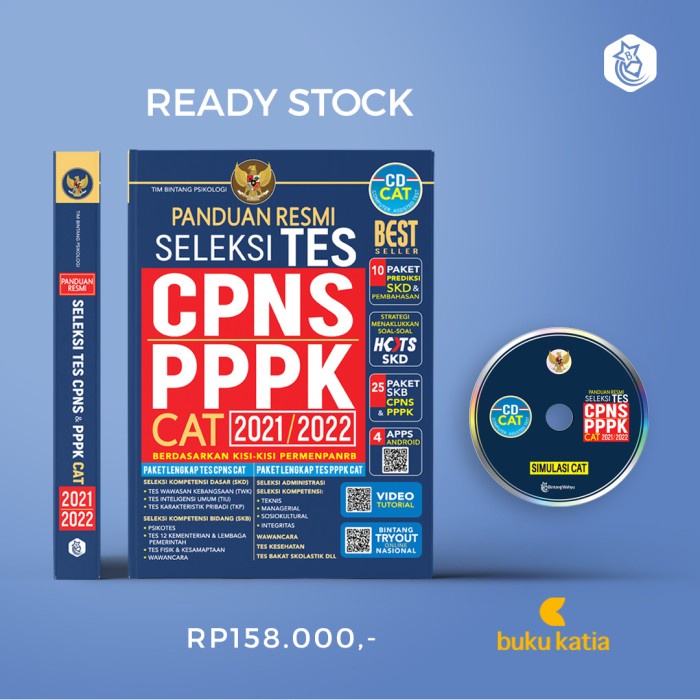 

TERMURAH PANDUAN RESMI TES CPNS & PPPK 2021/2022 + CD KPL407
