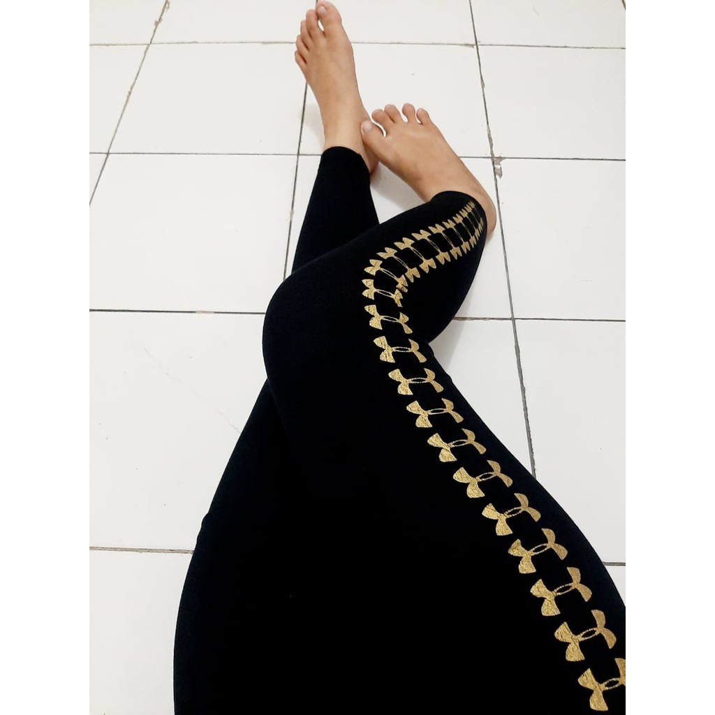 LEGGING IMPORT  AMOR LIST GOLD / LEGGING MURAH / LEGGING WANITA MURAH