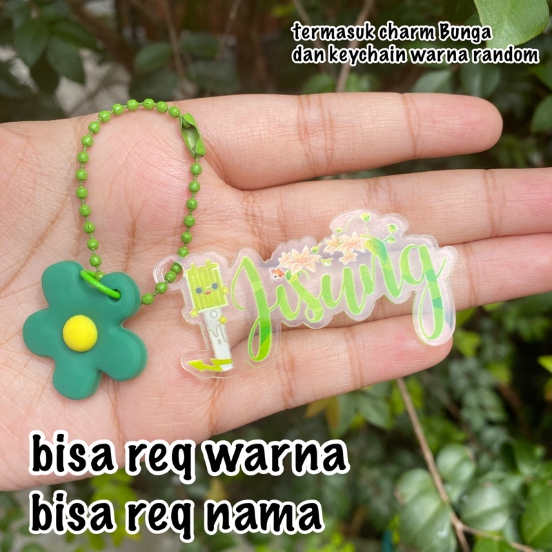 gantungan kunci / Keychain nama custom nama kpop nct seventeen txt blackpink treasure dll