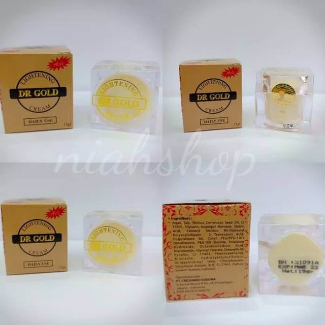 Krim DR GOLD lightening/cream DR GOLD BPOM