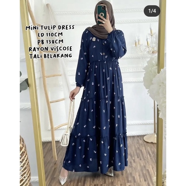 homey dress rayon / gamis rayon
