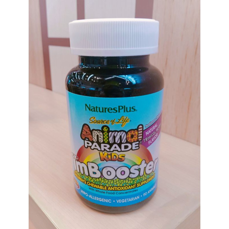 Natures Plus Animal Parade Kids Immune Booster Tropical Berry  90 tablet