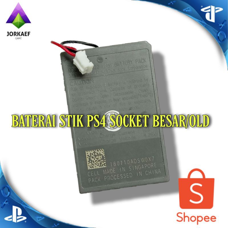 BATTERY BATERAI STIK OM PS 4 PS4 SOCKET BESAR/OLD