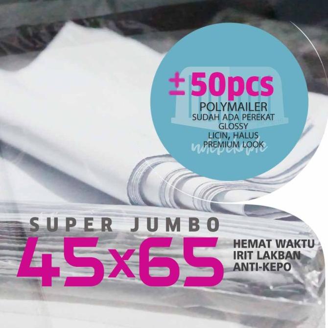 

!!!!!!] Polymailer plastik packing 45x60 cm PAHE 50 lbr tebal murah ready BDG