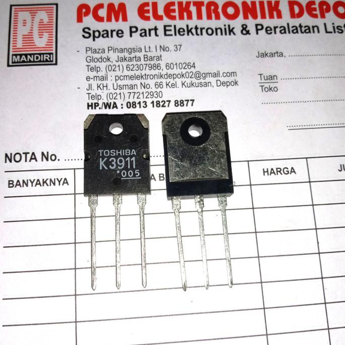 K3911 2Sk3911 K 3911 2Sk 2 Sk3911 Toshiba Original Transistor To247 Pcmelebik54 Segera Beli