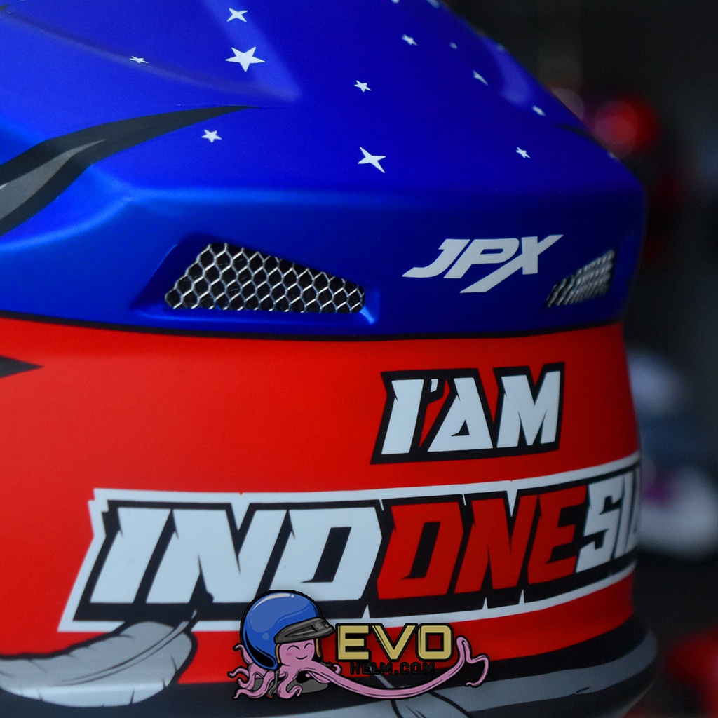 HELM JPX X39 BLUE PAKET GOOGLE SNAIL ORIGINAL - HELM JPX CROSS PAKET GANTENG JPX FOX1 CROSS TERBARU HELM JPX TERBARU