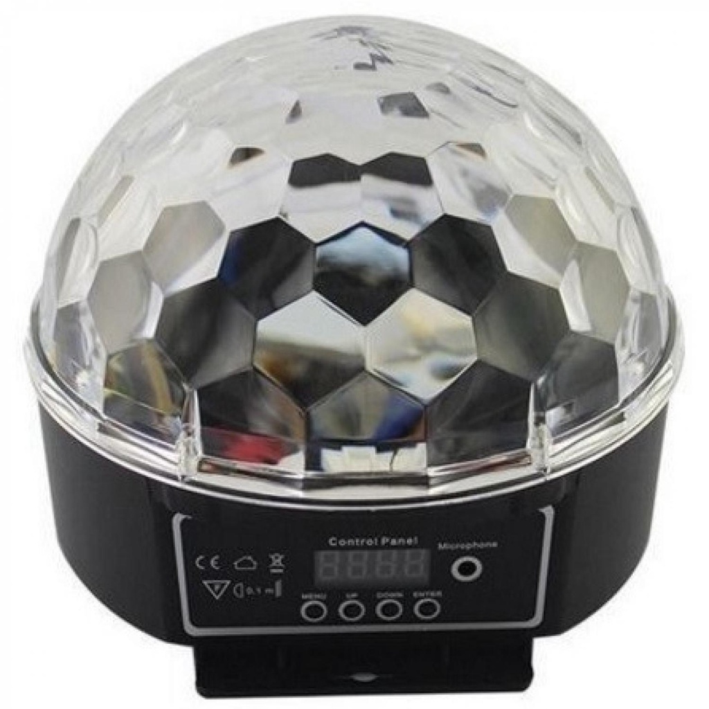 Crystal Magic Ball Sound Activated LED Disco Lamp with DMX512