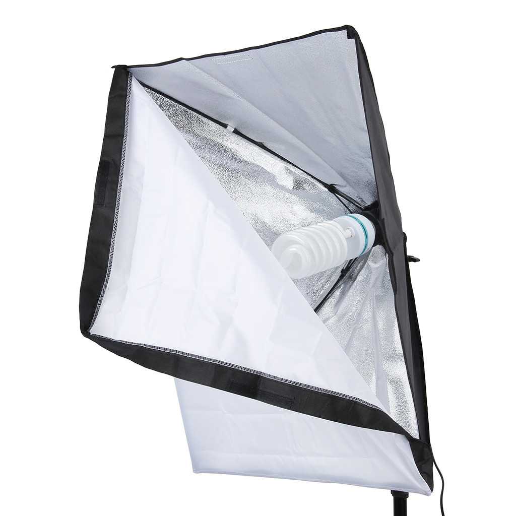 (BISA COD) FTIHSHPSTUDIO Foto Studio Lighting Kit with Backdrop - LD-TZ11A