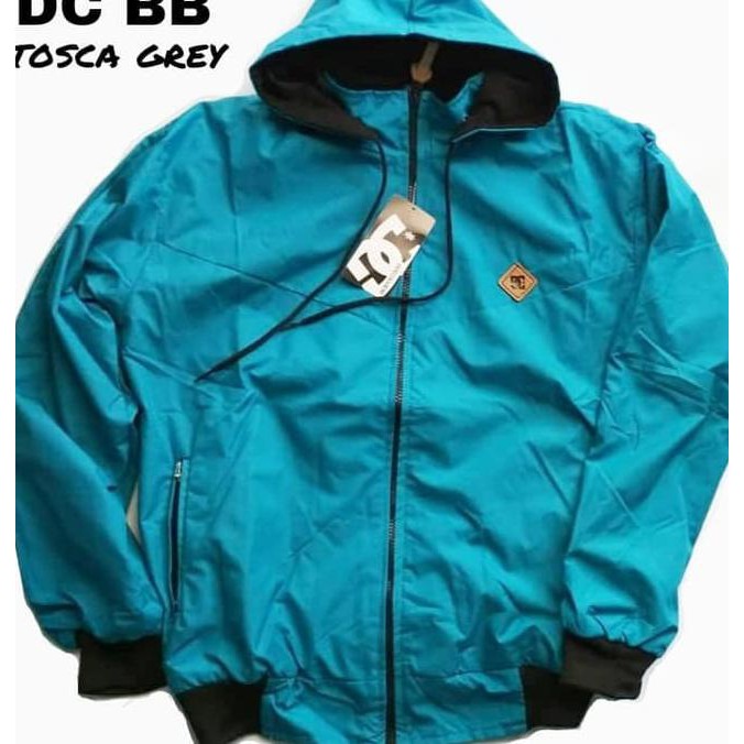 Yang Terbaru, Jaket Parasut Bolak Balik Dc - Dc Maron Black, L