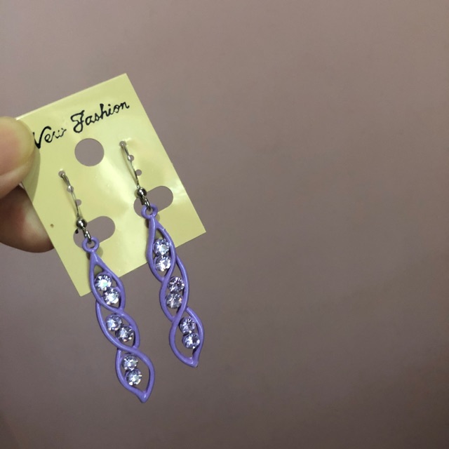 ANTING HOOKS KOREA WARNA LAVENDER UNGU SPIRAL