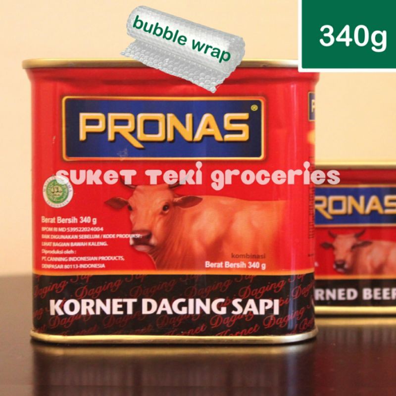 

Kornet Daging Sapi Pronas Classic Reguler 340gr for Corned Beef GROSIR