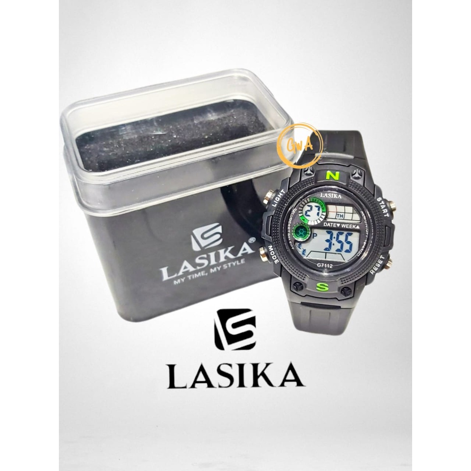 Jam Tangan Anak Lasika digital sport cewek cowok G7112 G7115 fashion water resistant/anti air