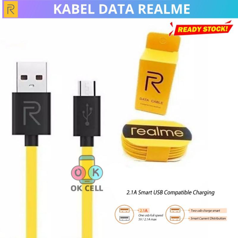 Kabel Data Oppo Realme USB Micro Fast Charging Original