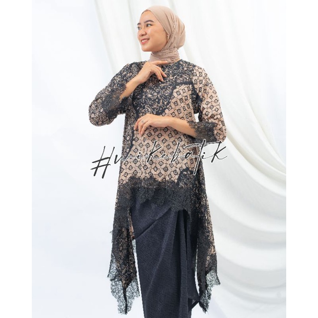 WIKE BATIK | SET ALEDA BLOUSE BLUS LACE VISCOSE | BATIK TRUSMI