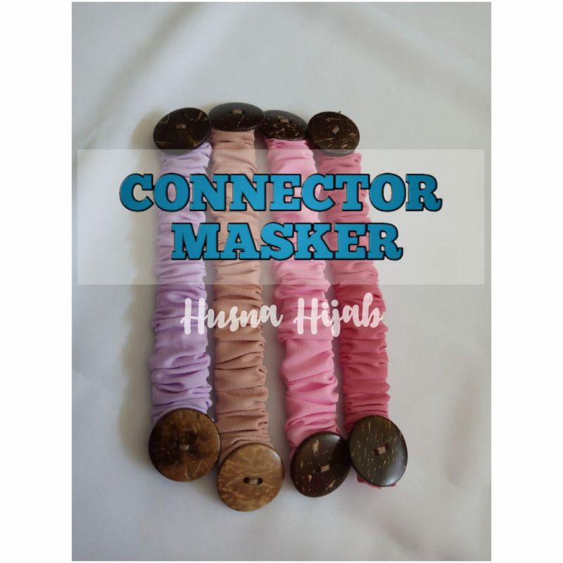 [HUSNA COLLECTION] Konektor Masker Hijab / Pengait Masker Earloop Ecer