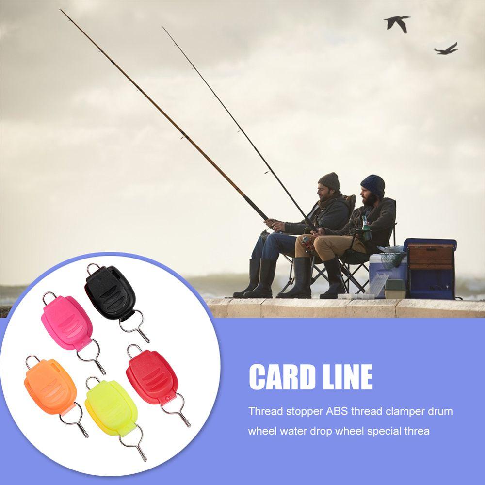 Lanfy Aksesoris Stopper Garis Pancing Baitcasting Reel Line Holder Gesper Stopper Klip Benang ABS