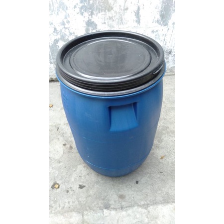 Jual Tong Tempat Sampah Drum Biru Uk L Shopee Indonesia