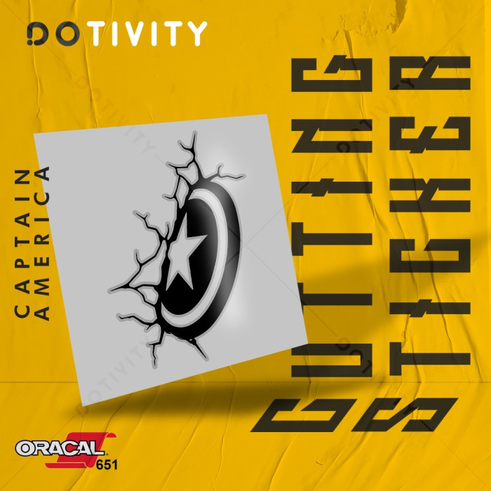 

Cutting Sticker CAPTAIN AMERICA