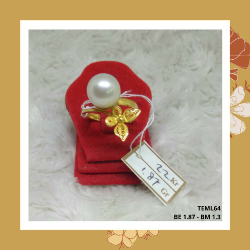 Cincin Emas Mutiara Laut