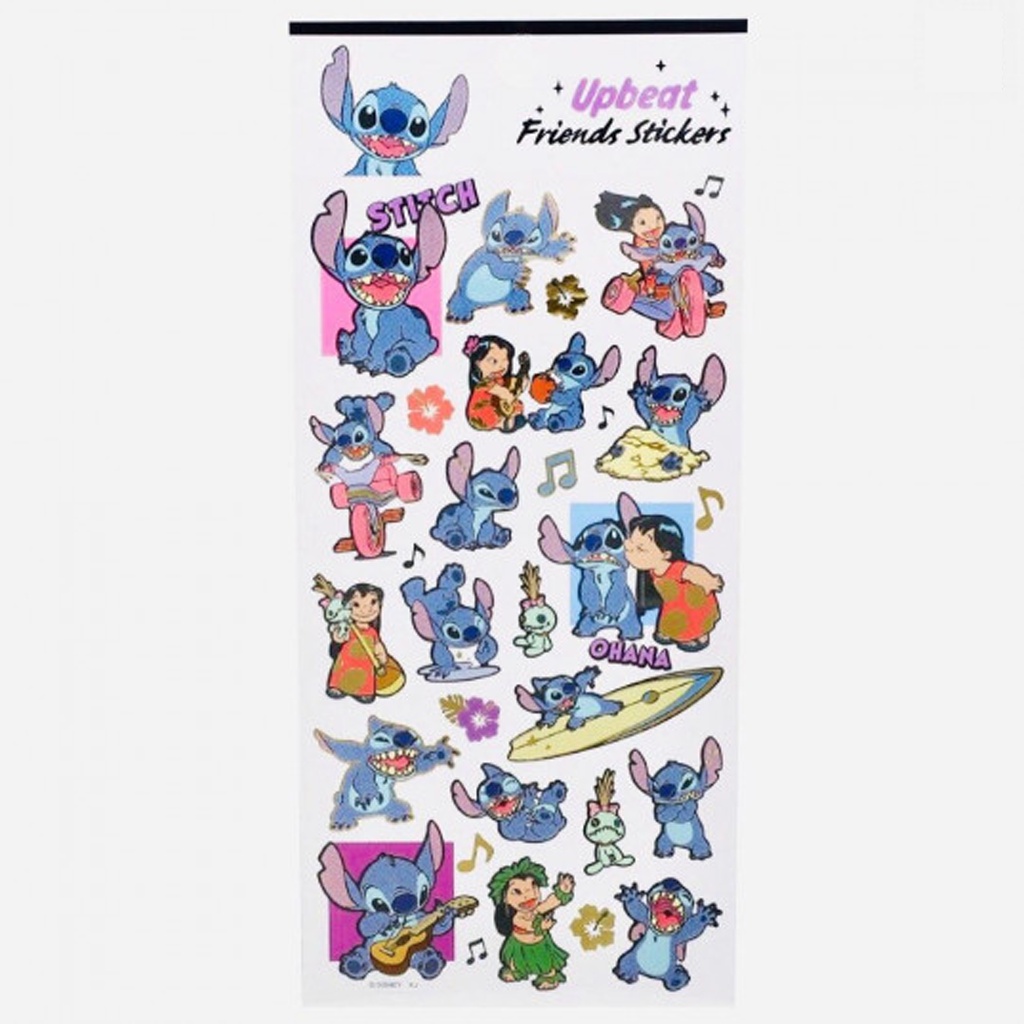 

Kamio Japan Disney Stitch Up Beat Friends Stickers