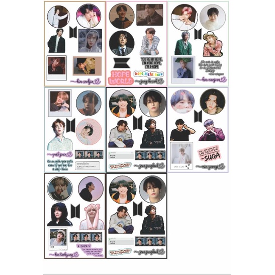 

(CUCI GUDANG) STIKER SET UNOFF BTS NAMJOON SEOKJIN YOONGI HOSEOK JIMIN TAEHYUNG JUNGKOOK RM JIN SUGA JHOPE JIMIN V JUNGKOOK